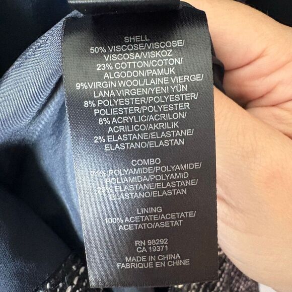 TIBI NEW YORK Maryann black and tweed dress Office Corpcore Size 2 - Picture 5 of 9